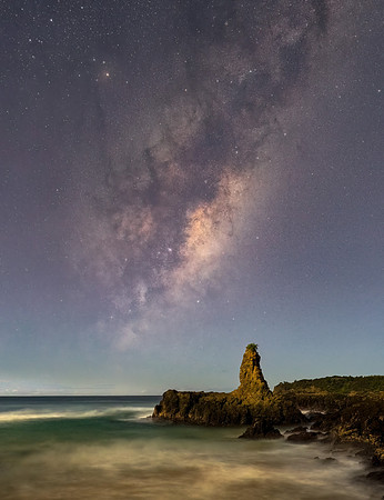 Milky Way in Moonlight
